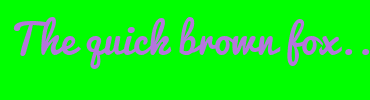 Image with Font Color B576DC and Background Color 00FF00